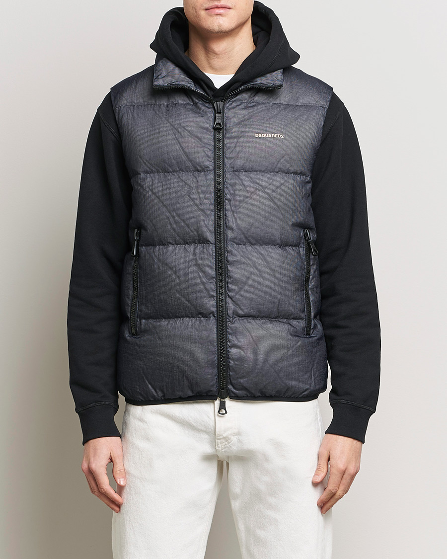 Heren | Sale -20% | Dsquared2 | 3D Ripstop Puffer Vest Navy