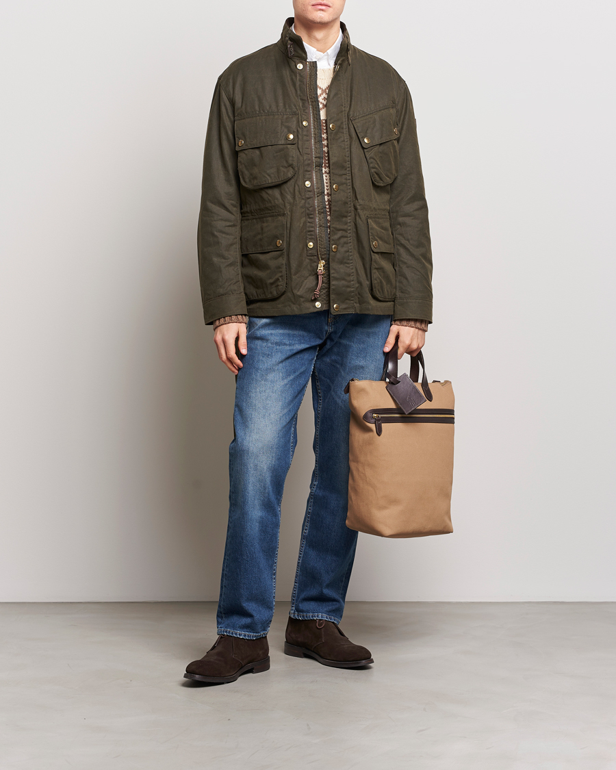 Heren | Jassen | Polo Ralph Lauren | Waxed Field Jacket Oil Cloth Green