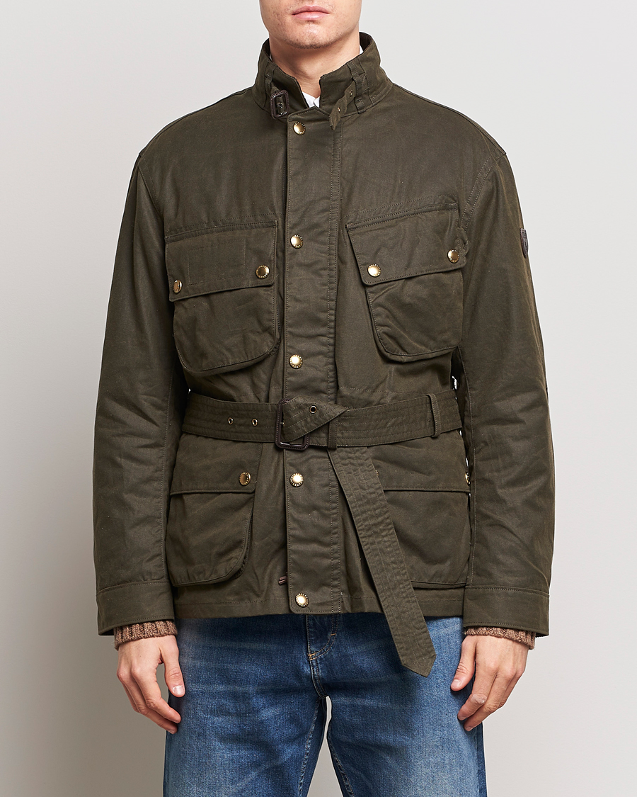 Heren | Klassieke jassen | Polo Ralph Lauren | Waxed Field Jacket Oil Cloth Green