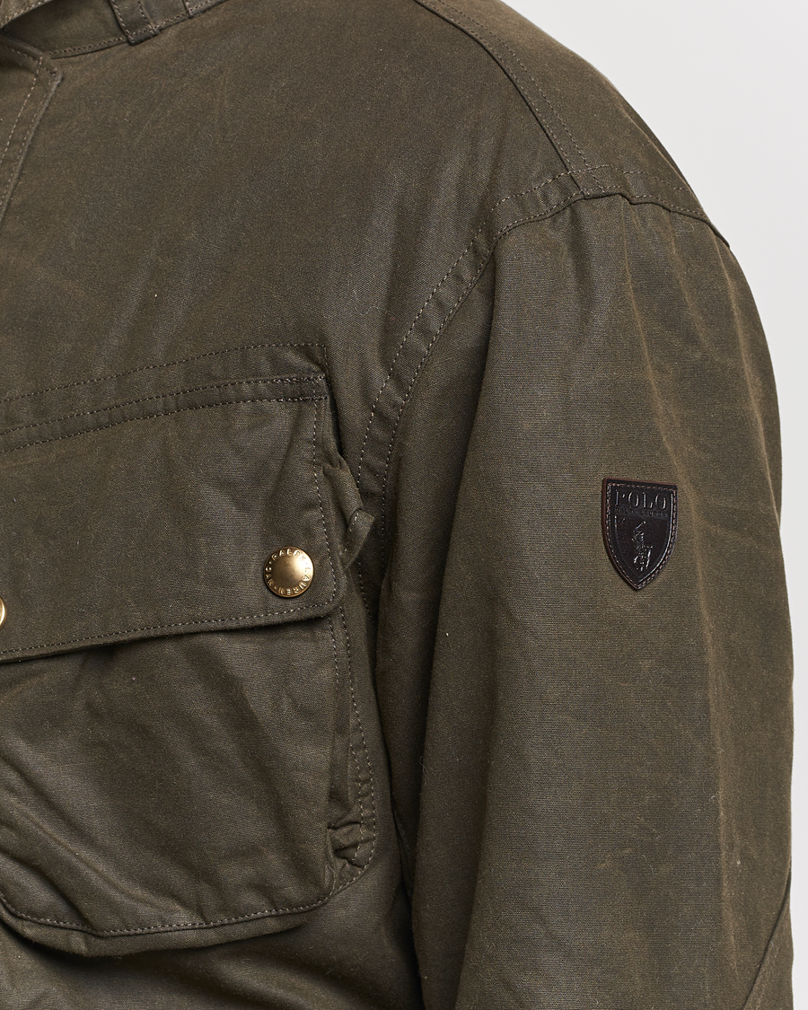 Heren | Jassen | Polo Ralph Lauren | Waxed Field Jacket Oil Cloth Green