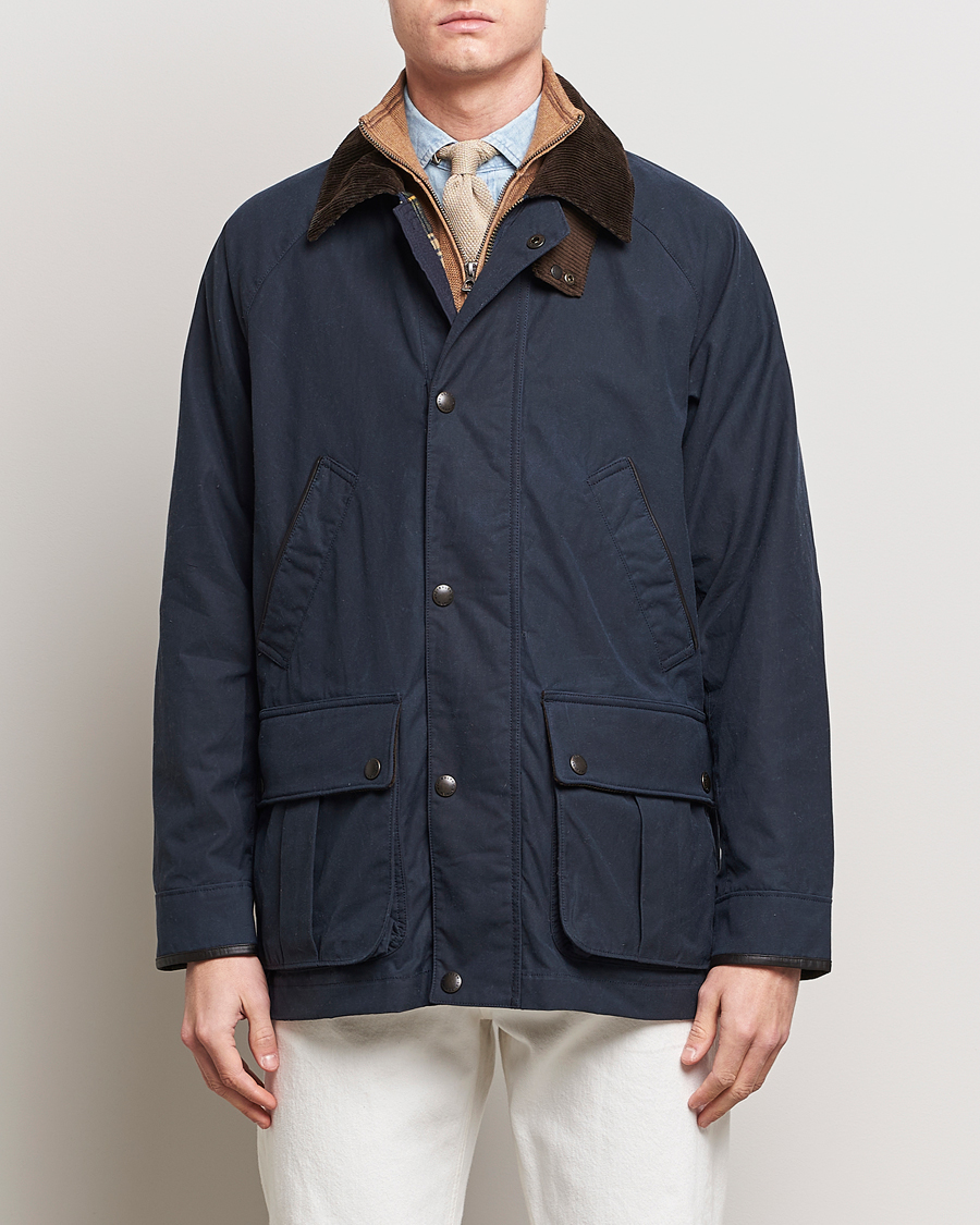 Heren | Klassieke jassen | Polo Ralph Lauren | Waxed Cotton Field Jacket Navy