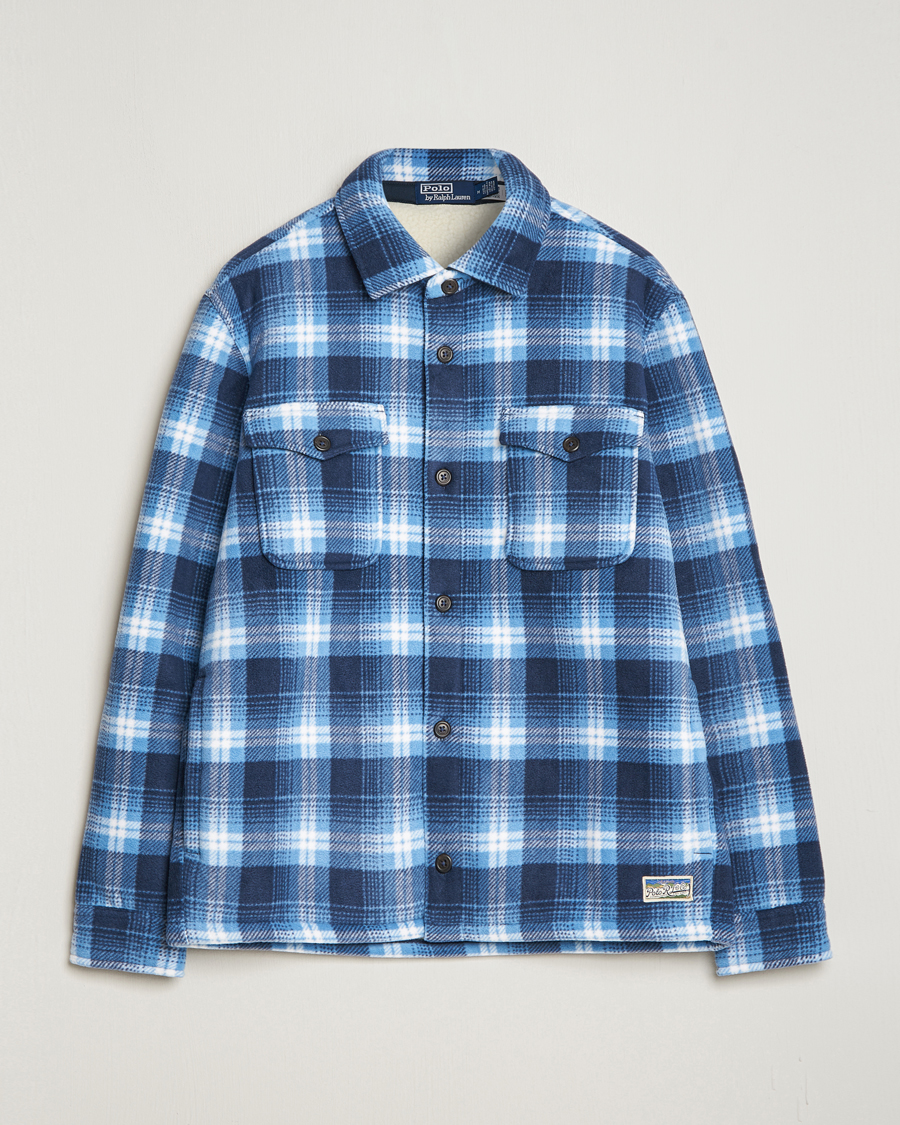 Heren | Jassen | Polo Ralph Lauren | Magic Fleece Outdoor Shirt Jacket Ombre Blue