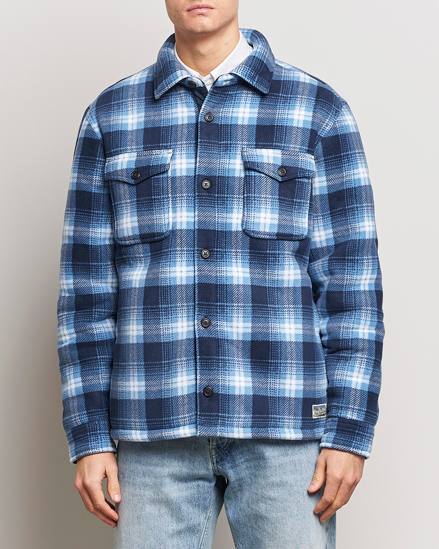 Heren | Sale -30% | Polo Ralph Lauren | Magic Fleece Outdoor Shirt Jacket Ombre Blue