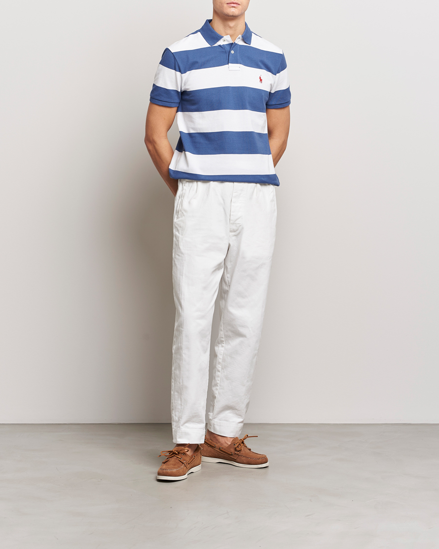 Heren | Polo's | Polo Ralph Lauren | Barstriped Polo Blue/White