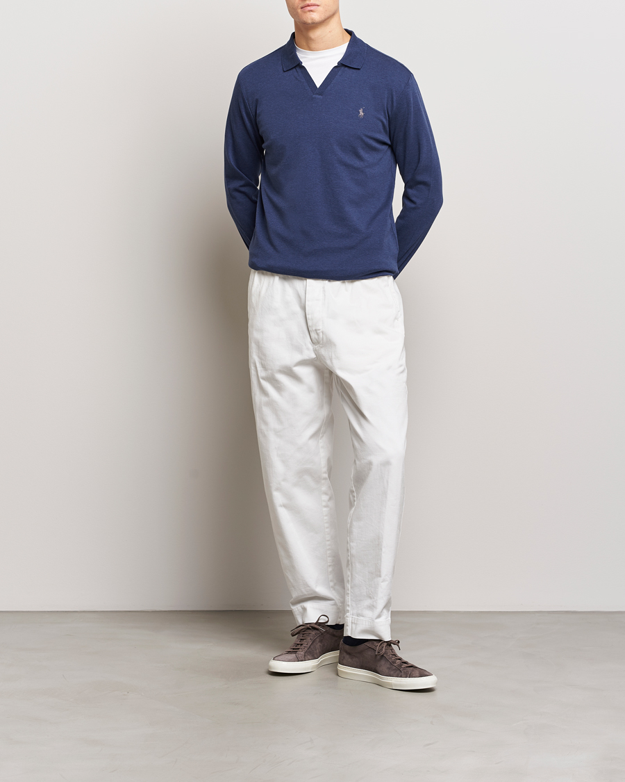 Heren | Truien | Polo Ralph Lauren | Long Sleeve Polo Shirt Navy Heather