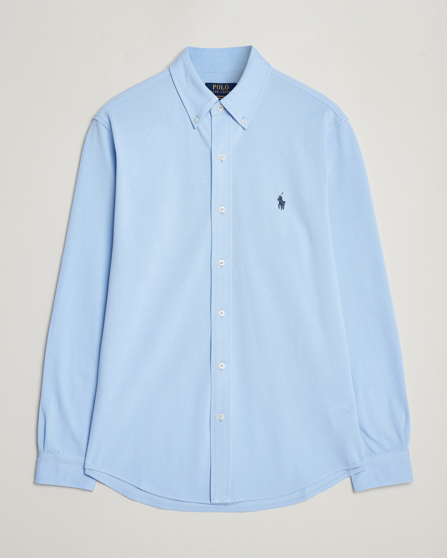 Heren | Overhemden | Polo Ralph Lauren | Slim Fit Featherweight Mesh Shirt Bluebell