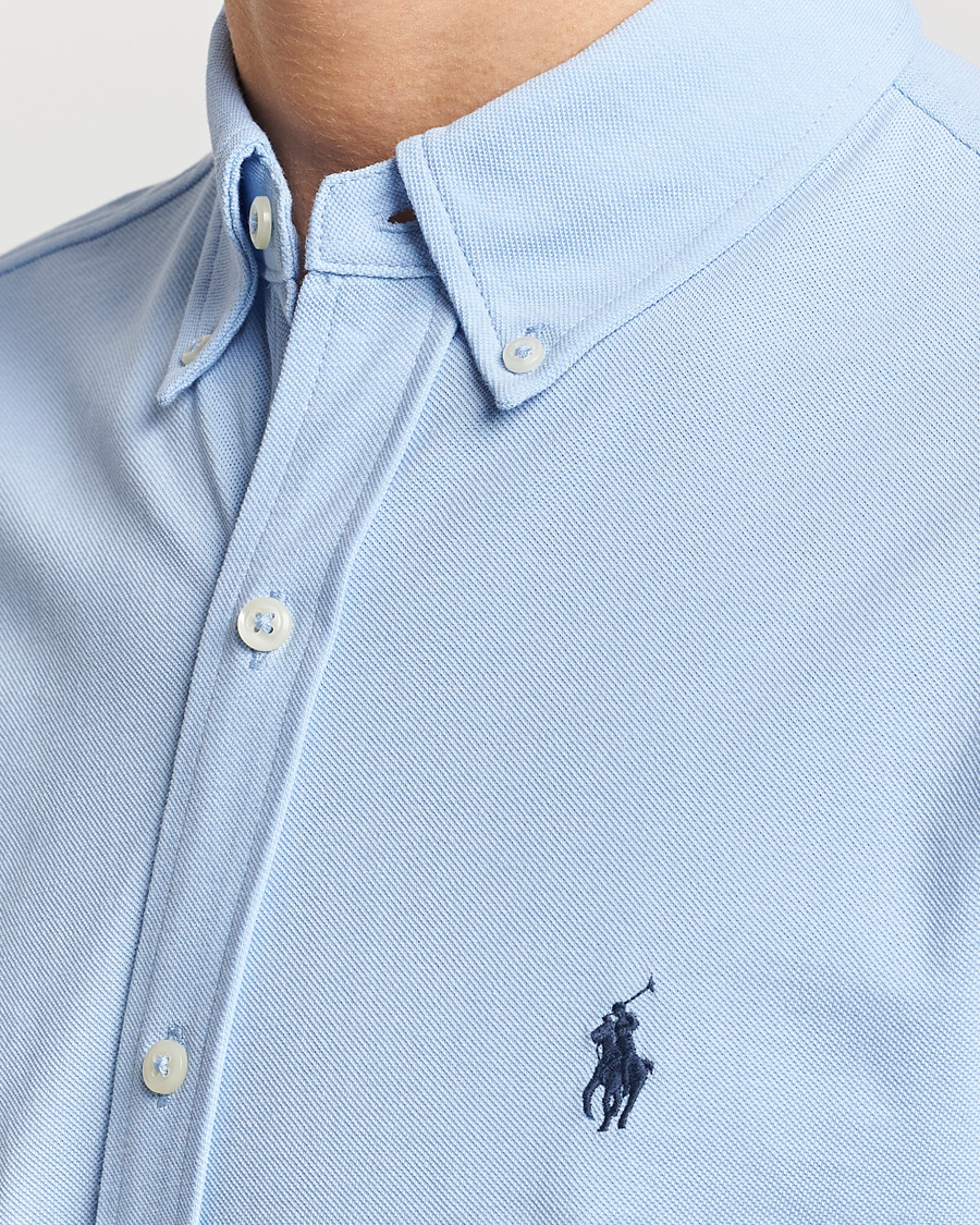 Heren | Overhemden | Polo Ralph Lauren | Slim Fit Featherweight Mesh Shirt Bluebell