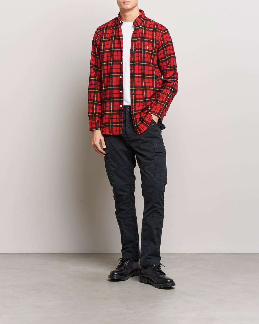 Heren | Overhemden | Polo Ralph Lauren | Lunar New Year Flannel Checked Shirt Red/Black