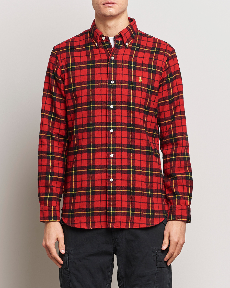 Heren | Casual | Polo Ralph Lauren | Lunar New Year Flannel Checked Shirt Red/Black