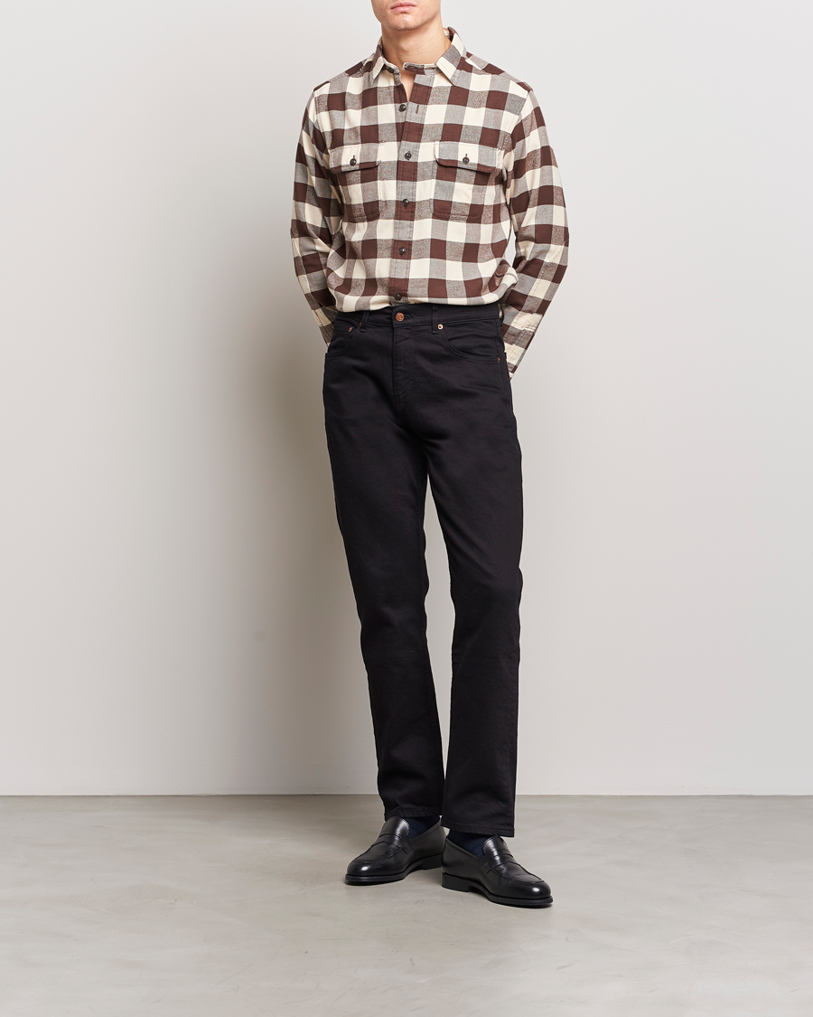 Heren | Overhemden | Polo Ralph Lauren | Ranch Checked Pocket Overshirt Cream/Brown
