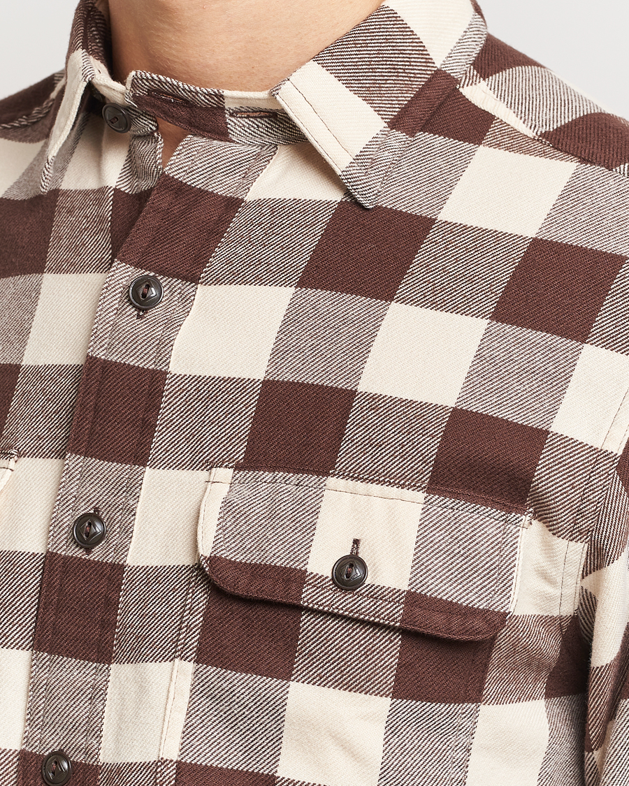 Heren | Overhemden | Polo Ralph Lauren | Ranch Checked Pocket Overshirt Cream/Brown