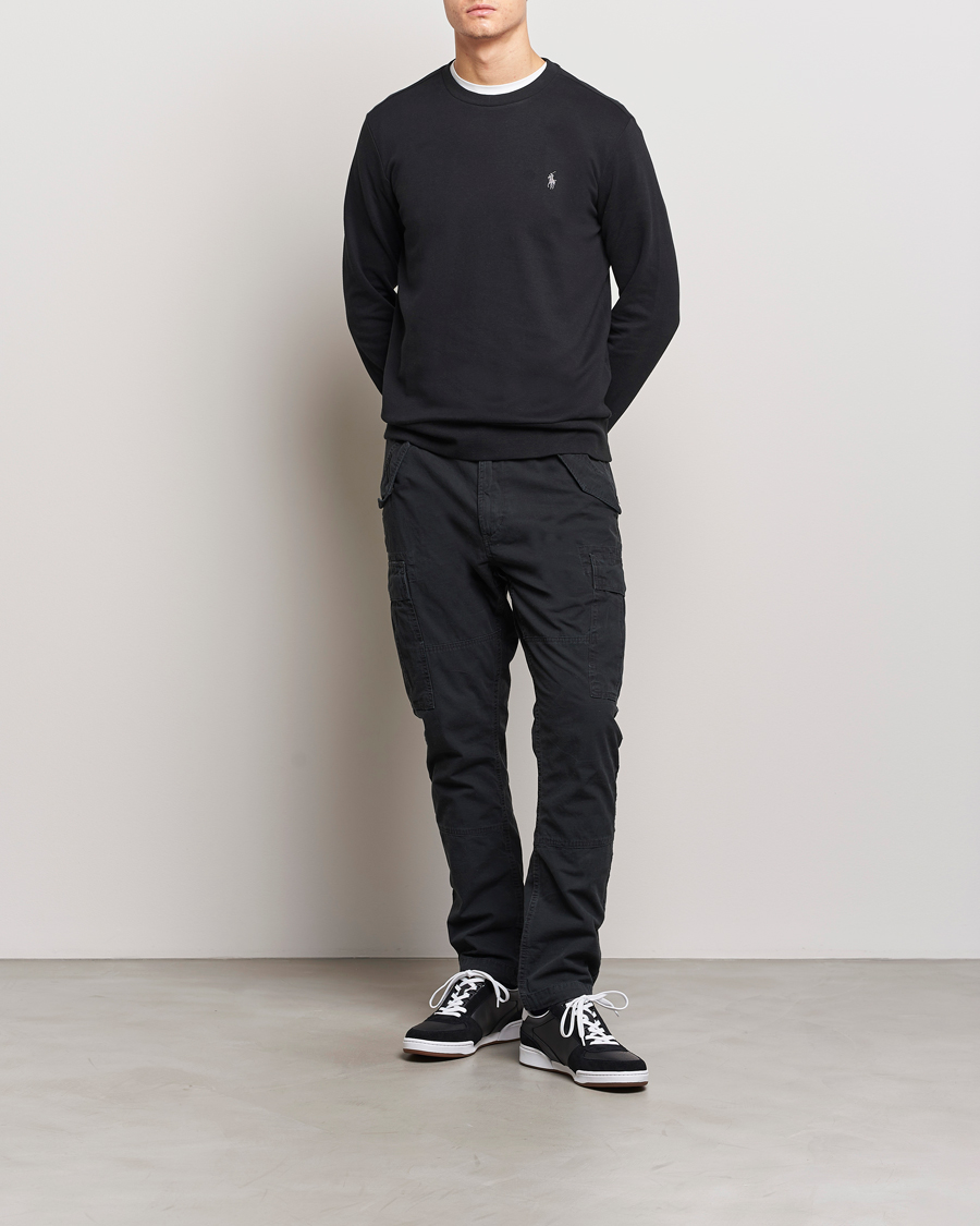 Heren | Truien | Polo Ralph Lauren | Double Knitted Jersey Sweatshirt Black