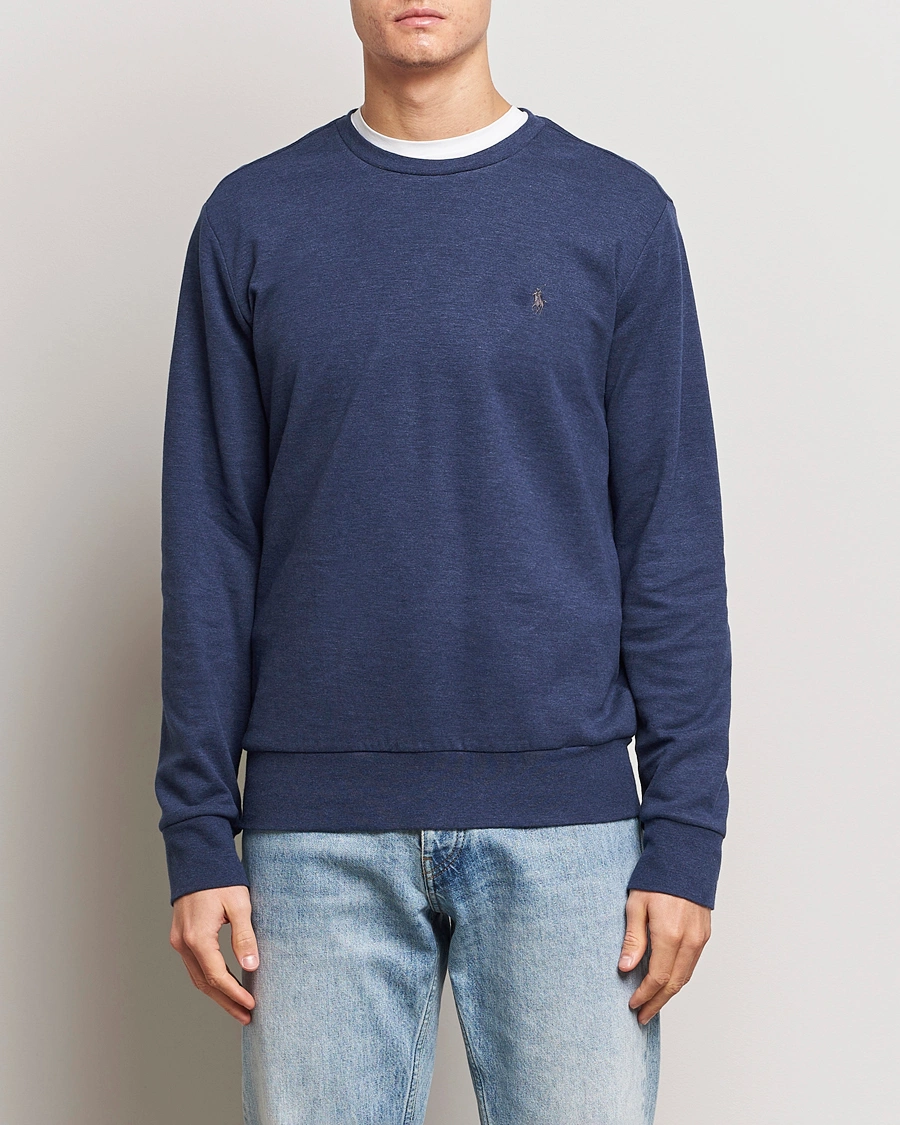 Heren | Sale | Polo Ralph Lauren | Double Knitted Jersey Sweatshirt Navy Heather 