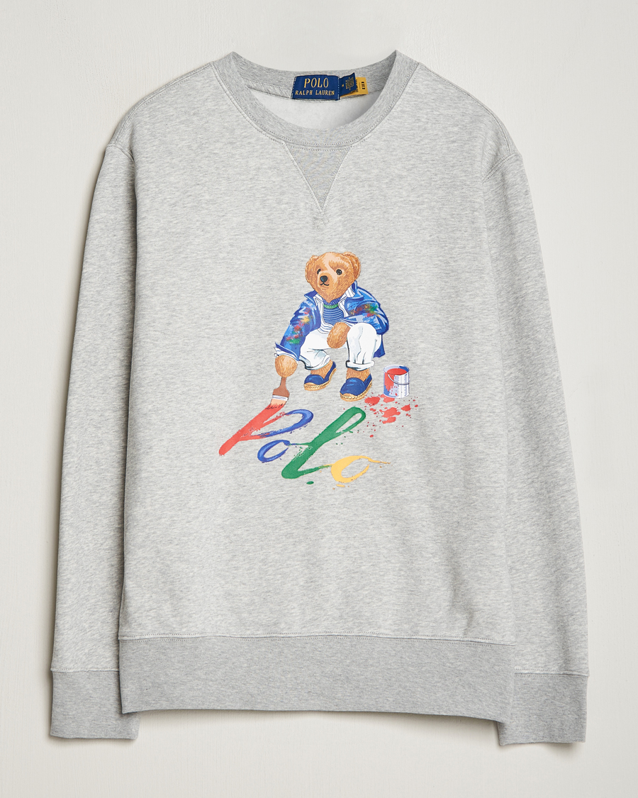 Heren | Truien | Polo Ralph Lauren | Printed Bear Crew Neck Sweatshirt Andover Heather