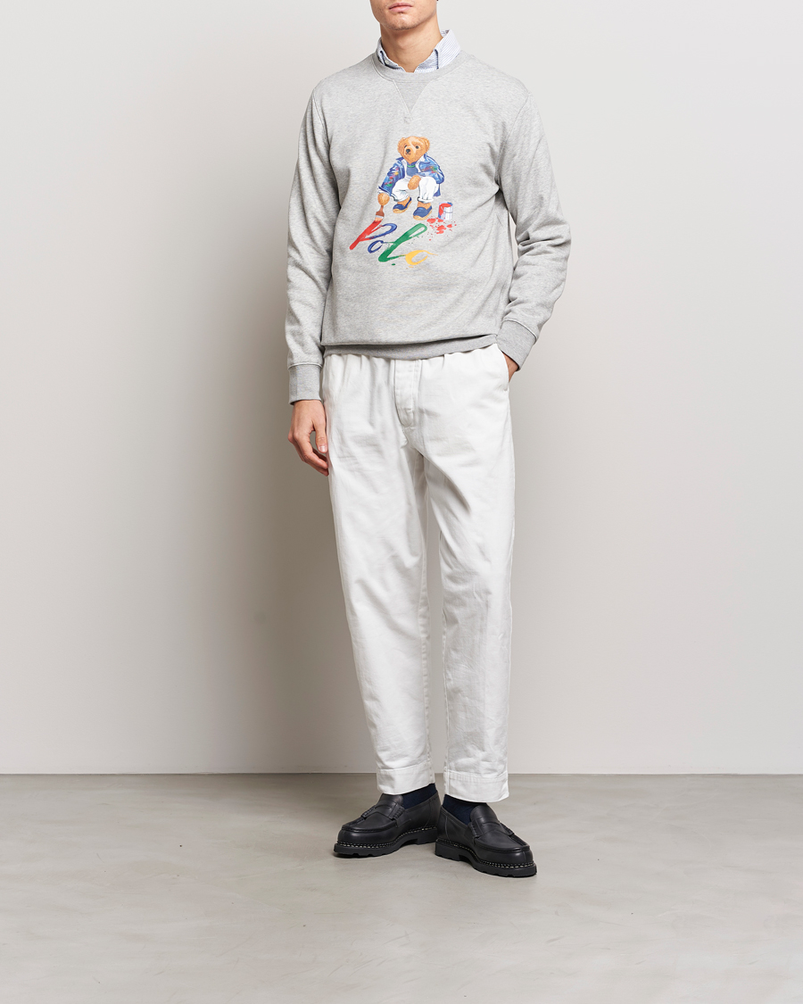Heren | Truien | Polo Ralph Lauren | Printed Bear Crew Neck Sweatshirt Andover Heather