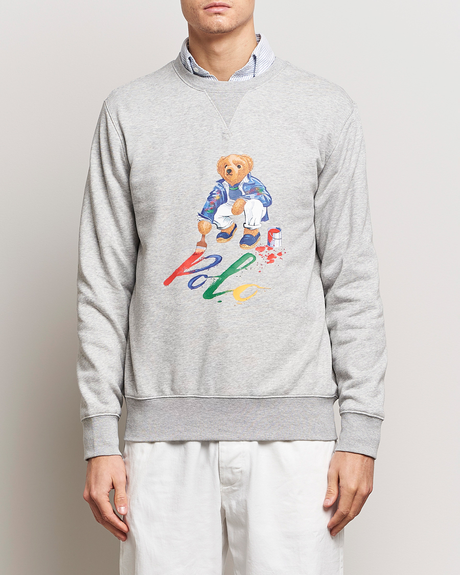 Heren | Truien | Polo Ralph Lauren | Printed Bear Crew Neck Sweatshirt Andover Heather