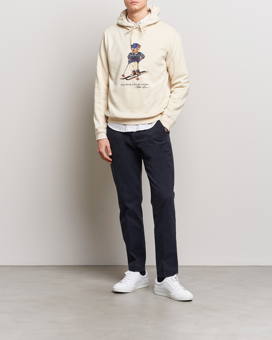 Heren | Truien | Polo Ralph Lauren | Printed Bear Hoodie Cream