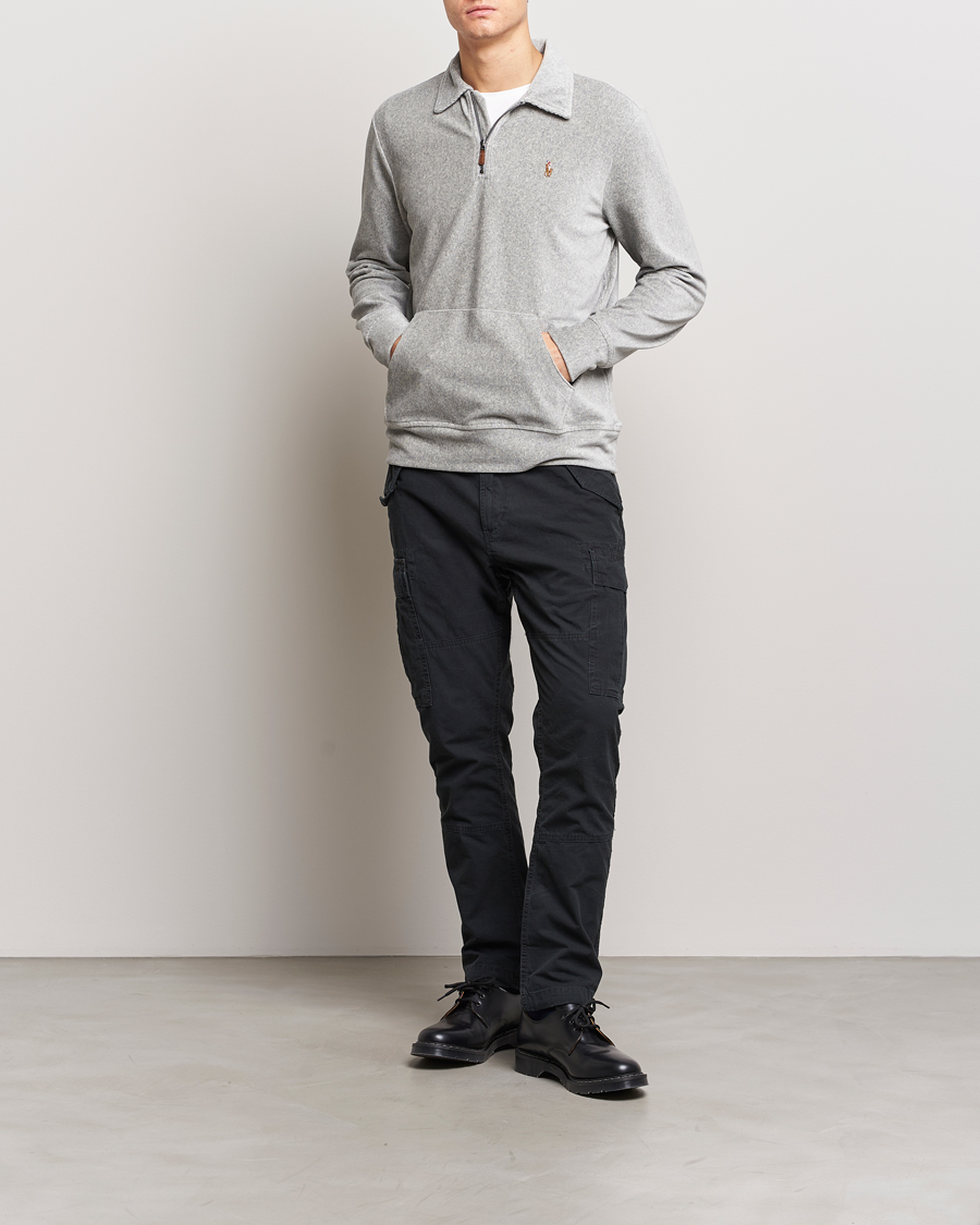 Heren | Truien | Polo Ralph Lauren | Knit Corduroy Half-Zip Andover Heather