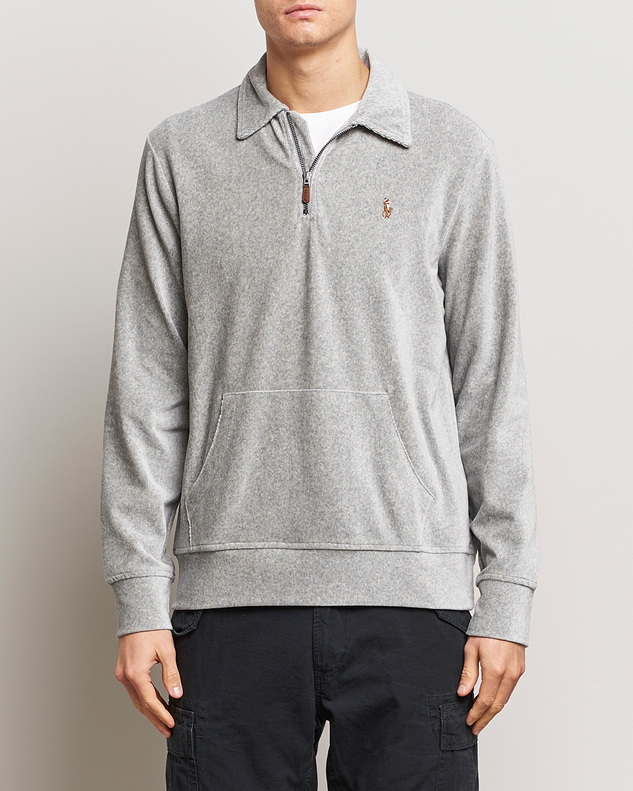 Heren | Sale -30% | Polo Ralph Lauren | Knit Corduroy Half-Zip Andover Heather