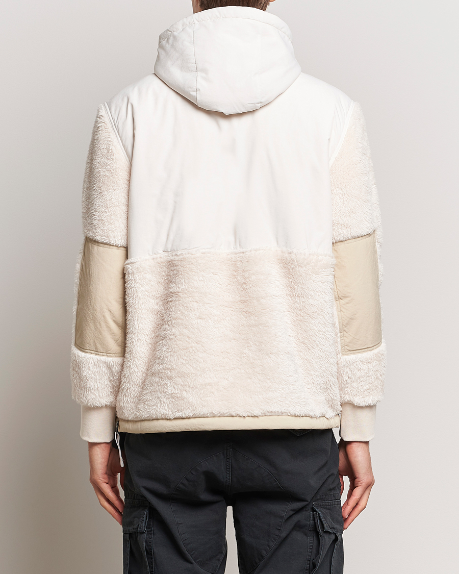 Heren | Truien | Polo Ralph Lauren | Curly Sherpa/Nylon Half Zip Hoodie Cream Multi