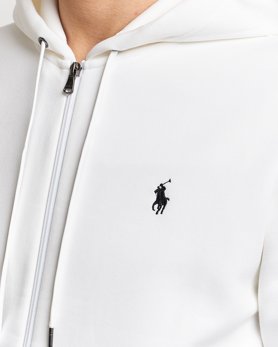 Heren | Truien | Polo Ralph Lauren | Double Knitted Full-Zip Hoodie White