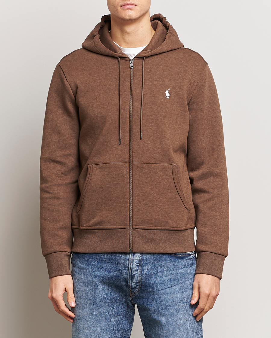 Heren | Hoodies | Polo Ralph Lauren | Double Knitted Full-Zip Hoodie Cedar Heather