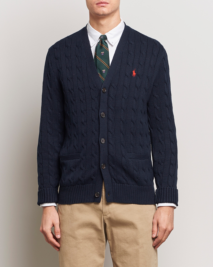 Heren | Truien | Polo Ralph Lauren | Cotton Cable Cardigan Hunter Navy