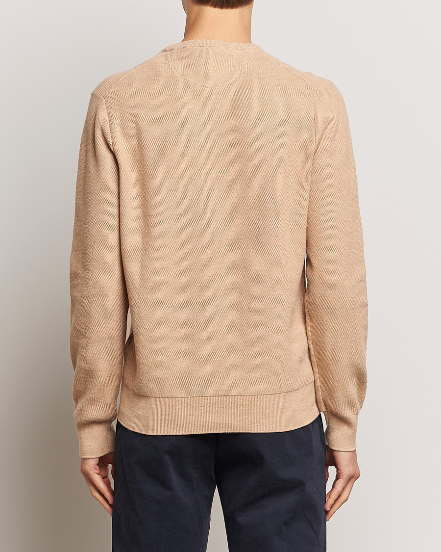 Heren | Truien | Polo Ralph Lauren | Textured Cotton Crew Neck Sweater Camel Melange