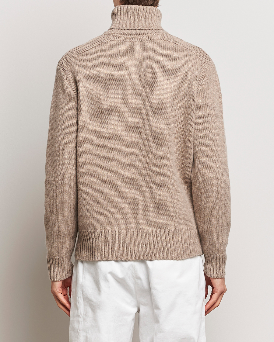 Heren | Truien | Polo Ralph Lauren | Wool/Cashmere Knitted Rollneck Oak Brown Heather