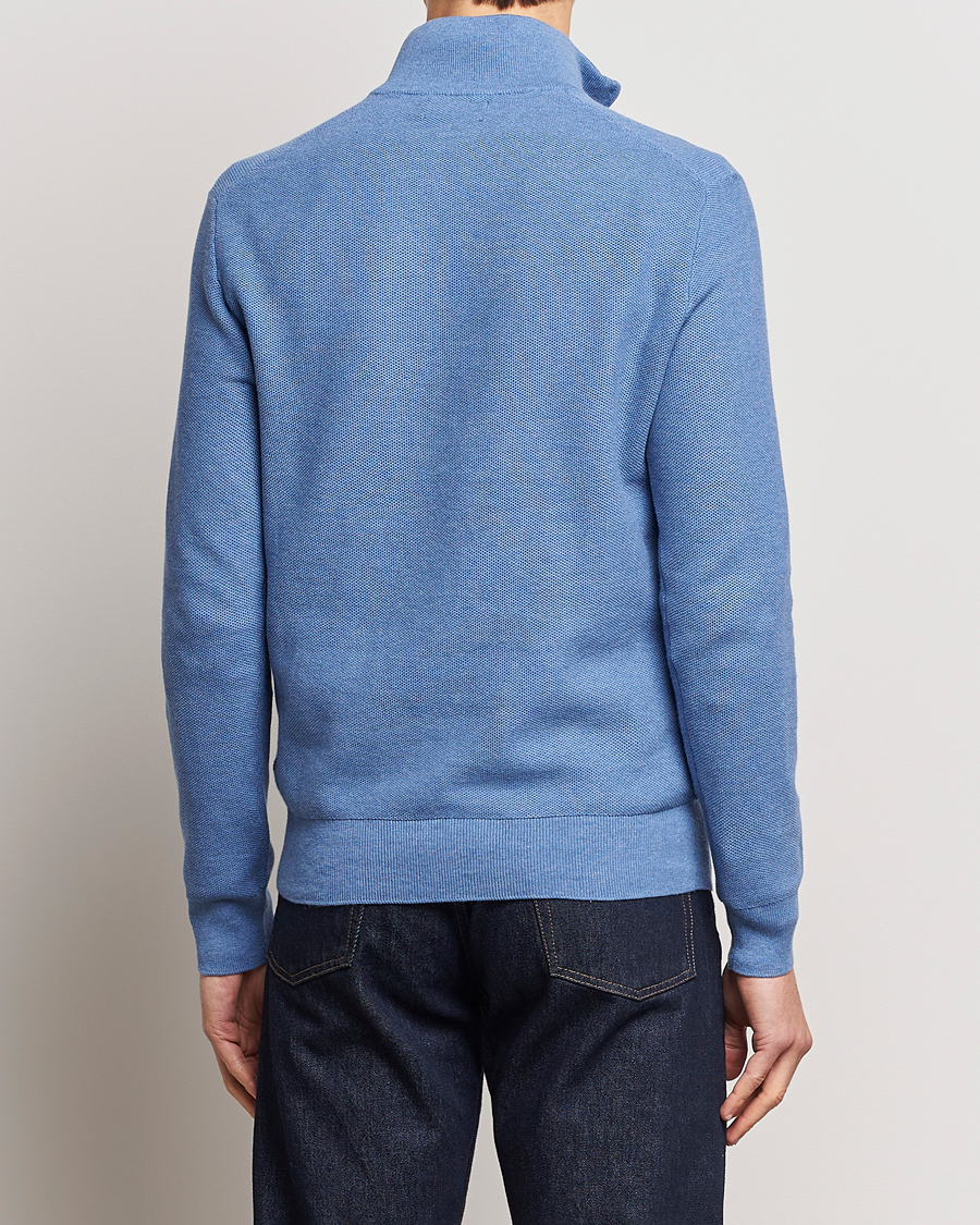 Heren | Truien | Polo Ralph Lauren | Textured Half-Zip Blue Heather
