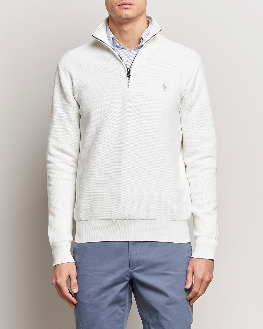 Heren |  | Polo Ralph Lauren | Textured Half-Zip Deckwash White