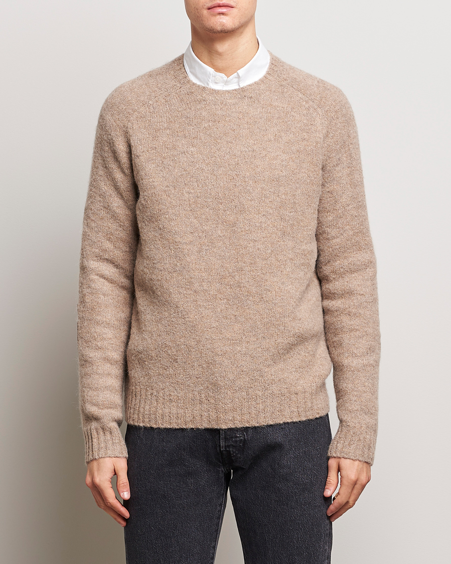 Heren | Truien | Polo Ralph Lauren | Alpaca Knitted Crew Neck Sweater Oak Brown Heather