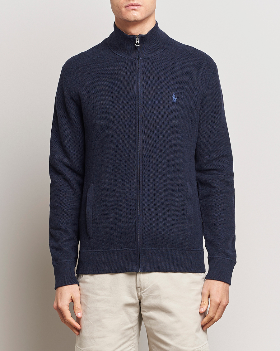 Men |  | Polo Ralph Lauren | Textured Full-Zip Navy Heather 