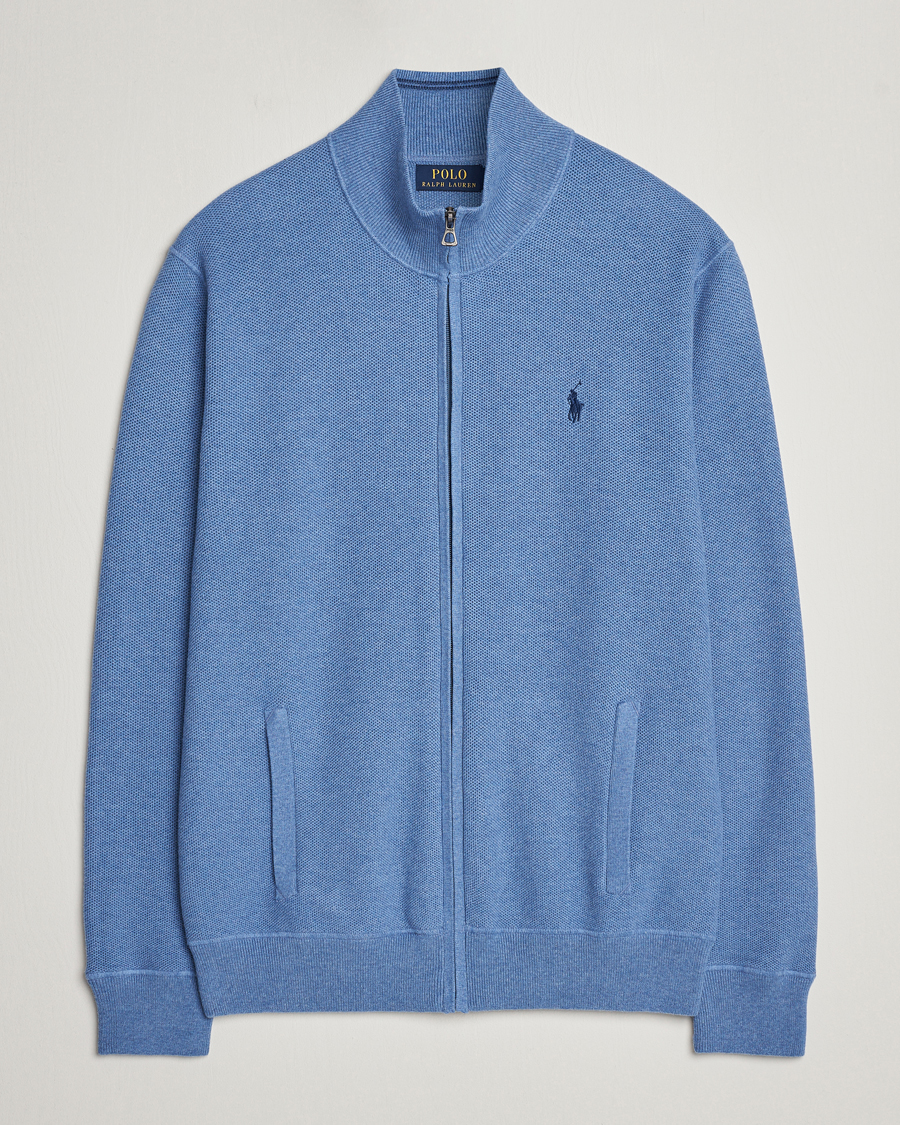 Heren | Truien | Polo Ralph Lauren | Textured Full-Zip Blue Stone Heather