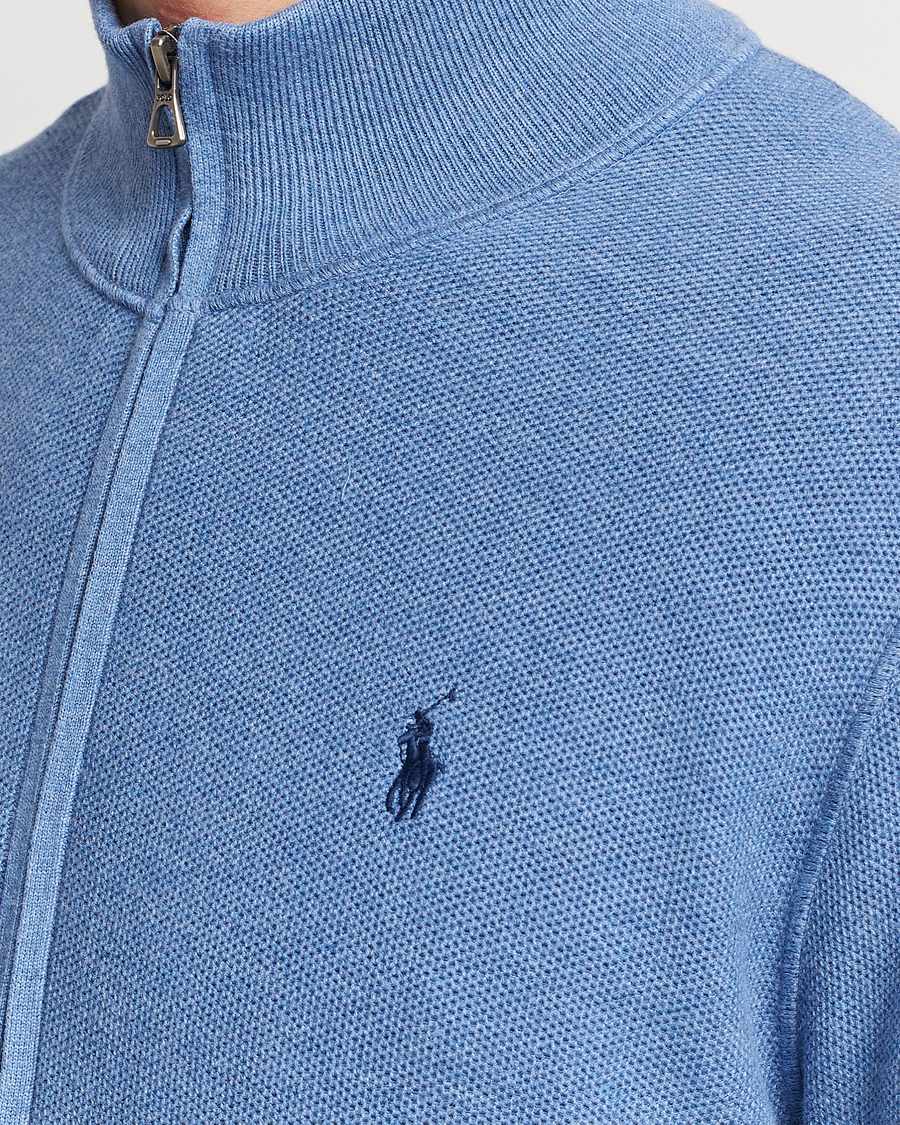 Heren | Truien | Polo Ralph Lauren | Textured Full-Zip Blue Stone Heather