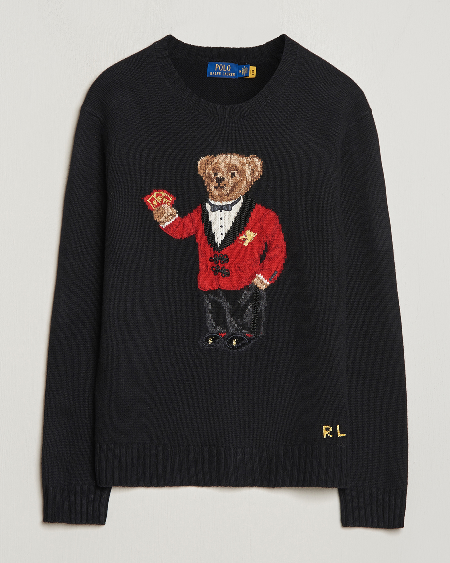 Heren | Truien | Polo Ralph Lauren | Lunar New Year Wool Knitted Bear Sweater Black