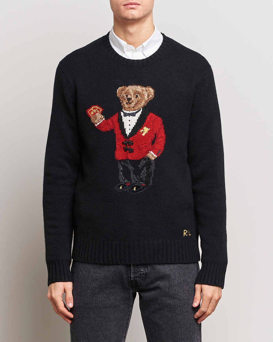 Heren | Truien | Polo Ralph Lauren | Lunar New Year Wool Knitted Bear Sweater Black