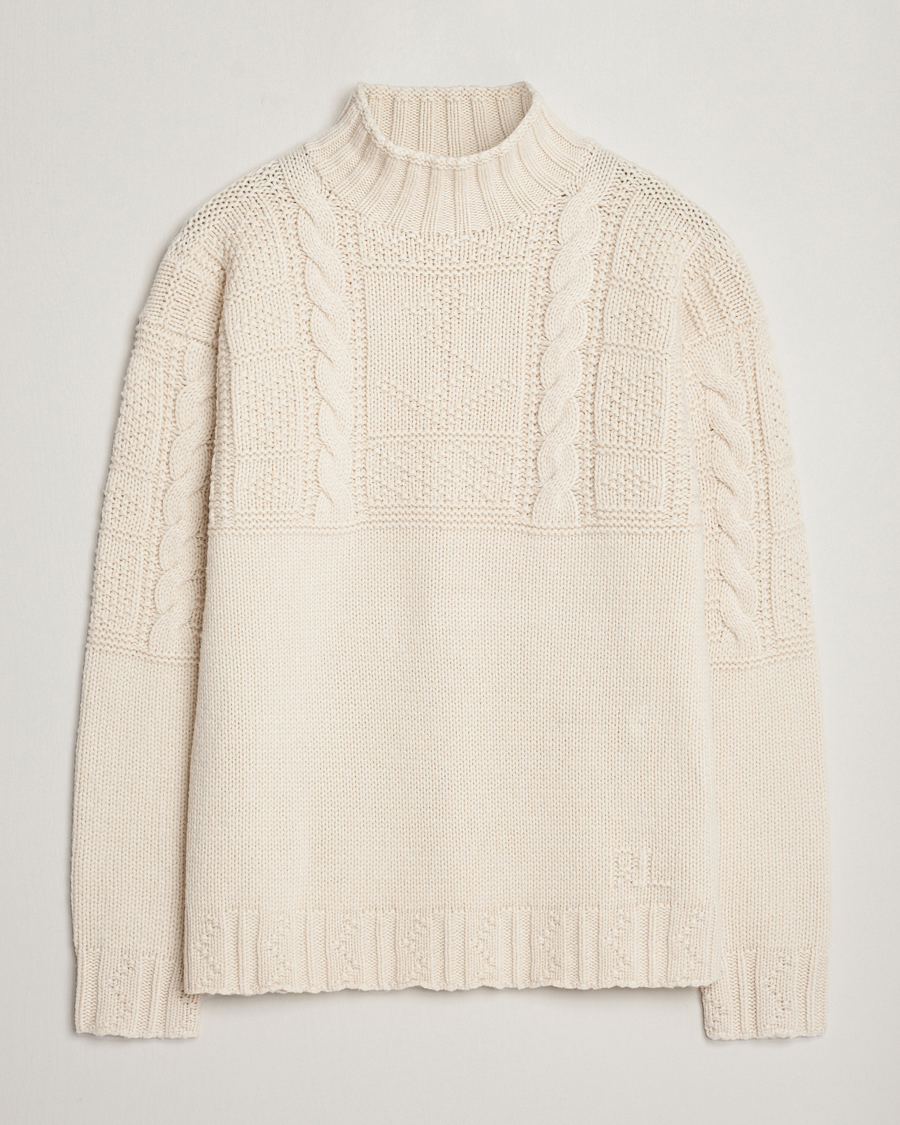 Heren | Truien | Polo Ralph Lauren | Wool Knitted Aran Rollneck Cream