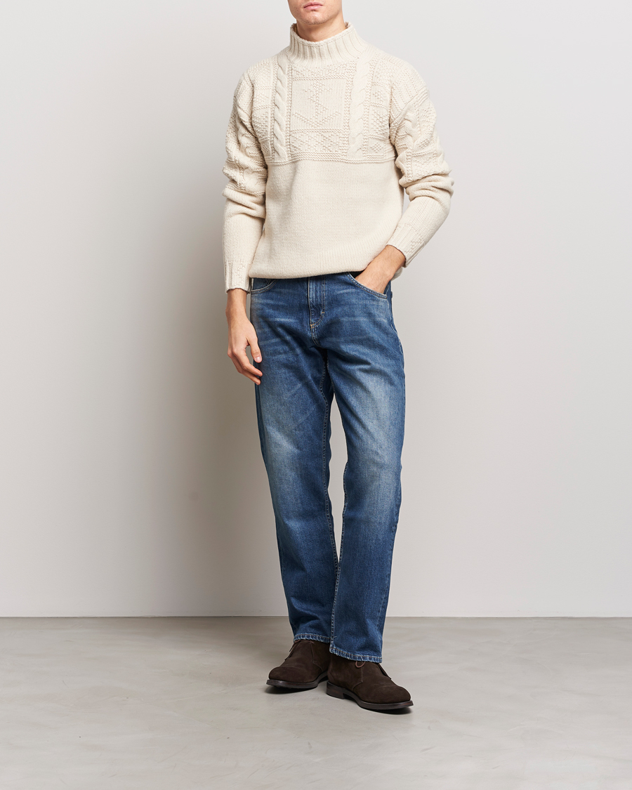 Heren | Truien | Polo Ralph Lauren | Wool Knitted Aran Rollneck Cream