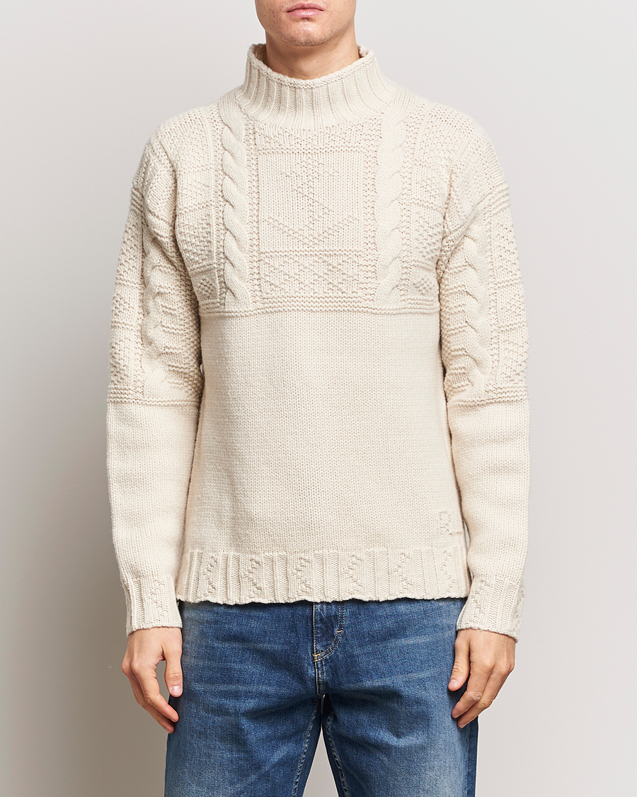 Heren |  | Polo Ralph Lauren | Wool Knitted Aran Rollneck Cream