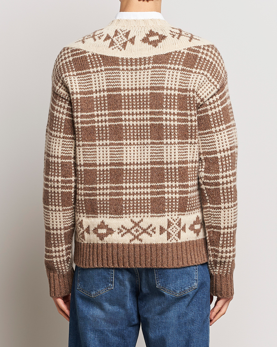 Heren | Truien | Polo Ralph Lauren | Wool Knitted Crew Neck Sweater Medium Brown