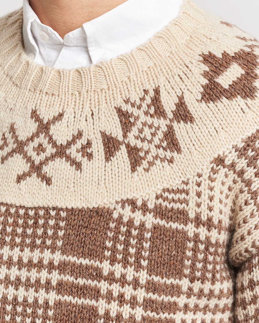 Heren | Truien | Polo Ralph Lauren | Wool Knitted Crew Neck Sweater Medium Brown