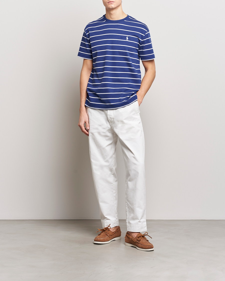 Heren | T-shirts | Polo Ralph Lauren | Striped Crew Neck T-Shirt Blue/White