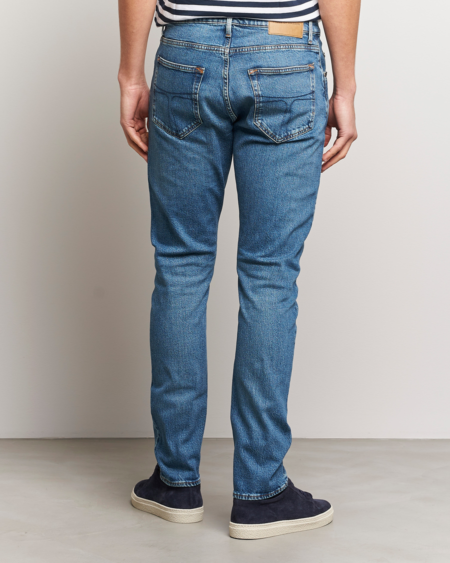 Heren | Jeans | Tiger of Sweden | Pistolero Stretch Cotton Jeans Midnight Blue