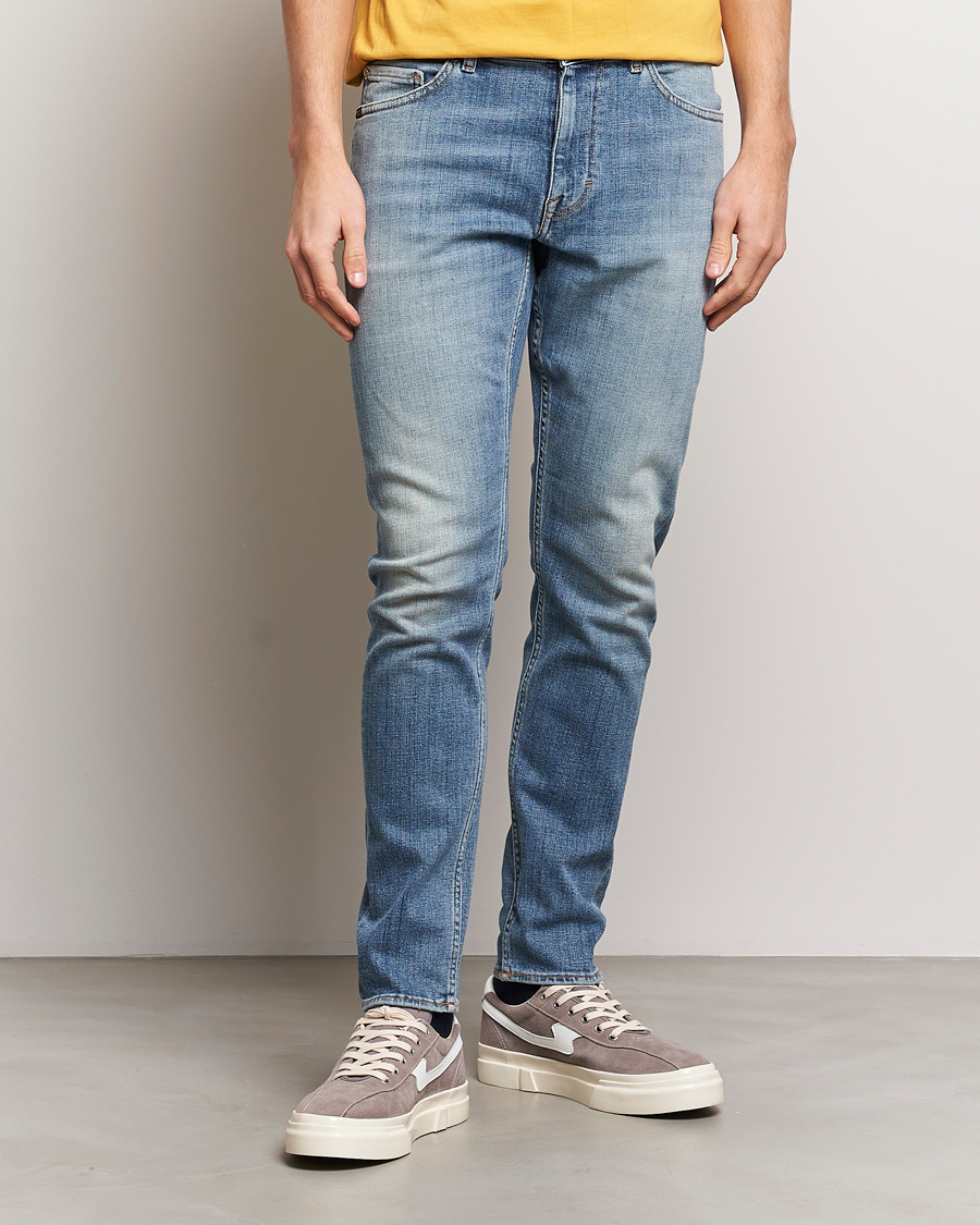 Heren | Jeans | Tiger of Sweden | Evolve Stretch Cotton Jeans Medium Blue