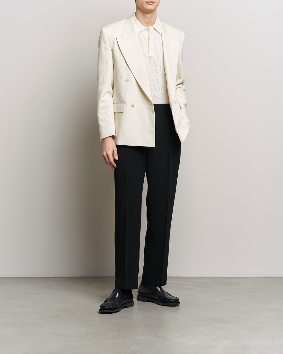 Heren | Blazers | Filippa K | Boxy Linen Blazer Bone White