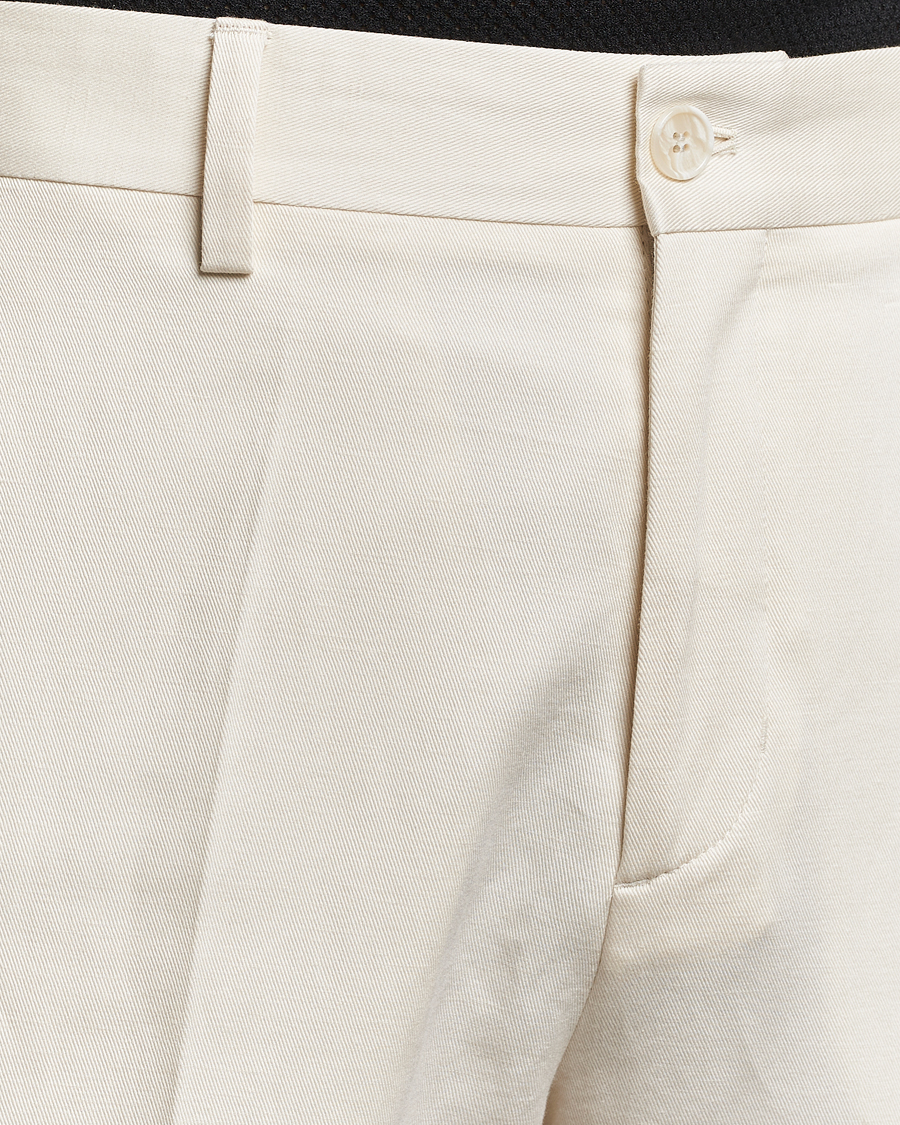 Heren | Broeken | Filippa K | Straight Linen Trousers Bone White