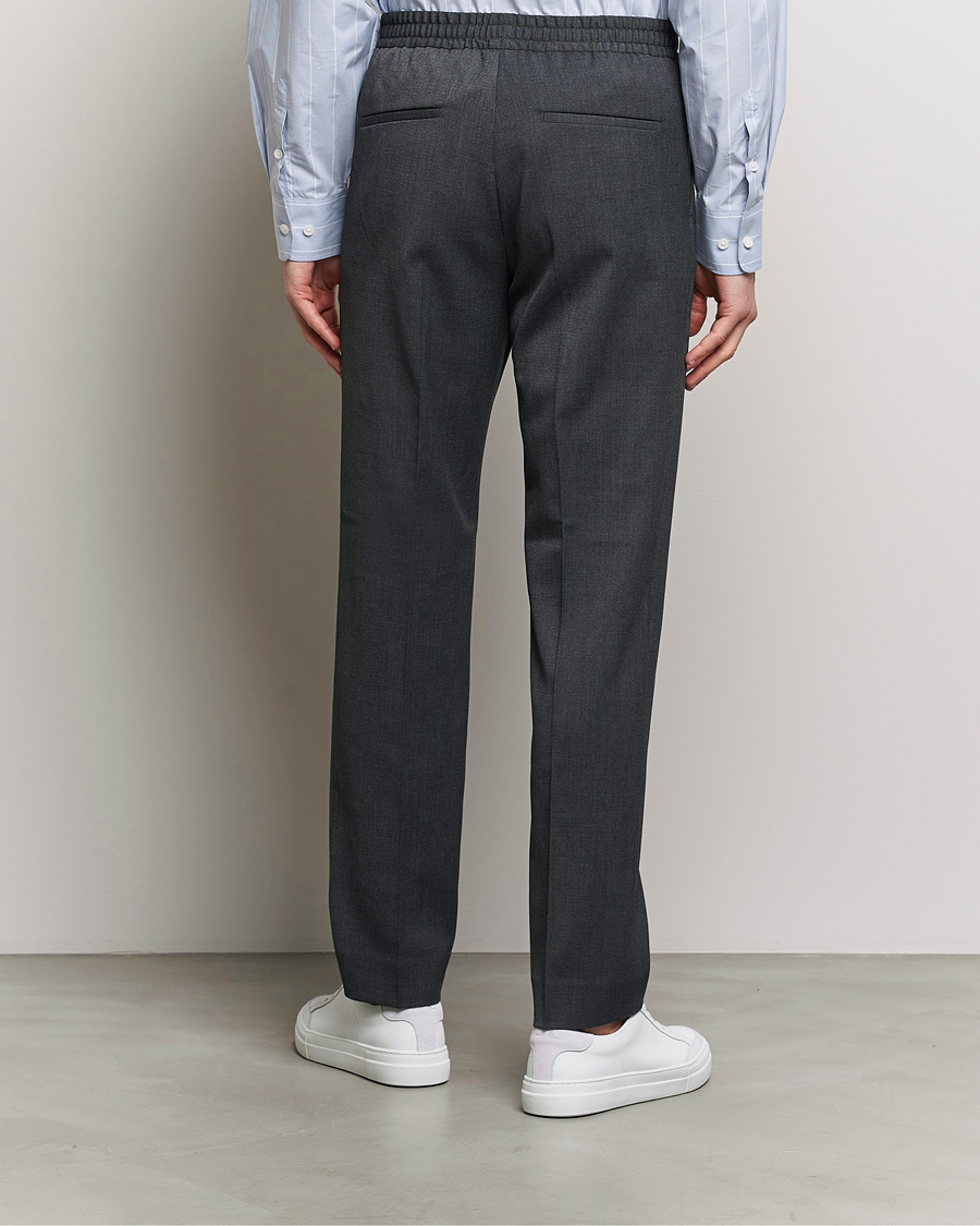 Heren | Broeken | Filippa K | Relaxed Terry Wool Trousers Dark Grey Melange