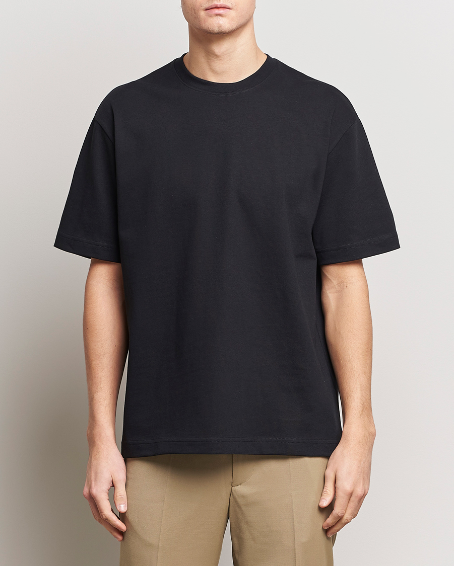 Heren | Nieuws | Filippa K | Heavy Cotton Crew Neck T-Shirt Black