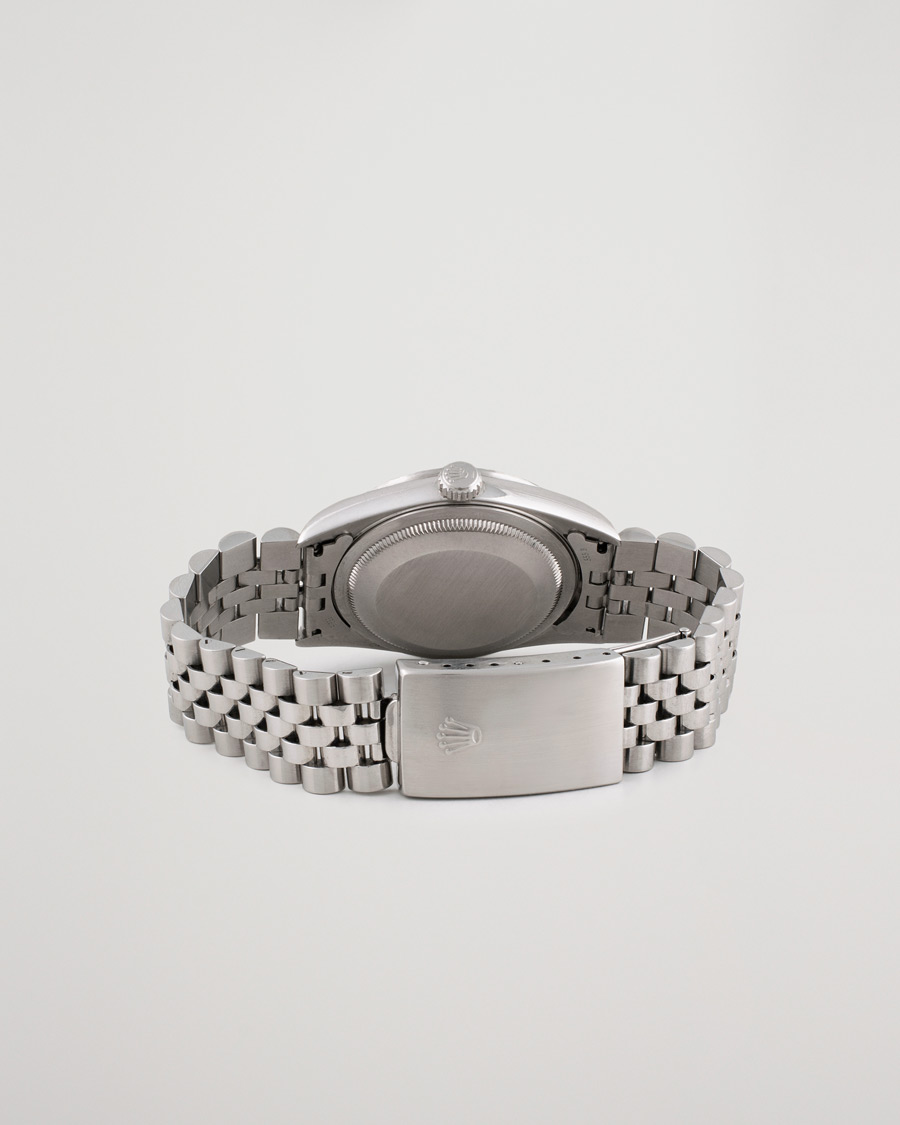 Heren | Rolex Pre-Owned Datejust 16220 Oyster Perpetual Black Steel Black Steel Black | Rolex Pre-Owned | Datejust 16220 Oyster Perpetual Black Steel Black Steel Black